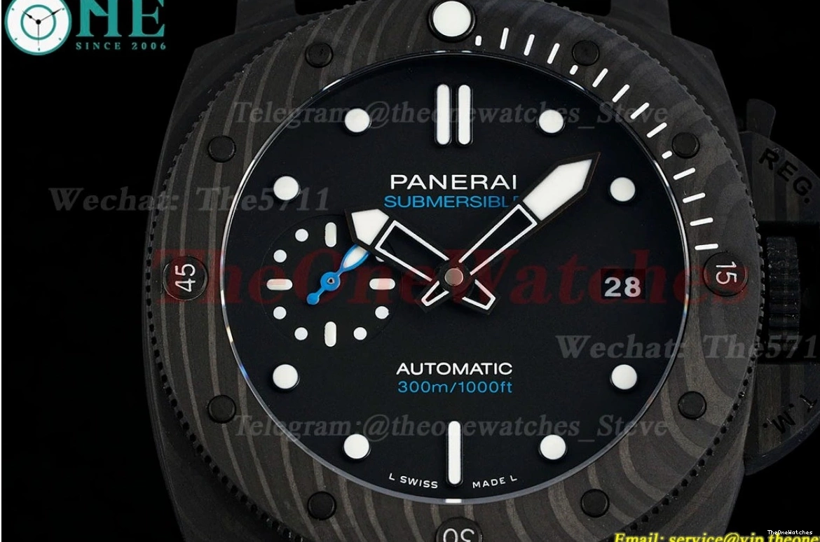 Black Submersible Carbon RU Dial P900 VSF 42MM PAM2231 0209